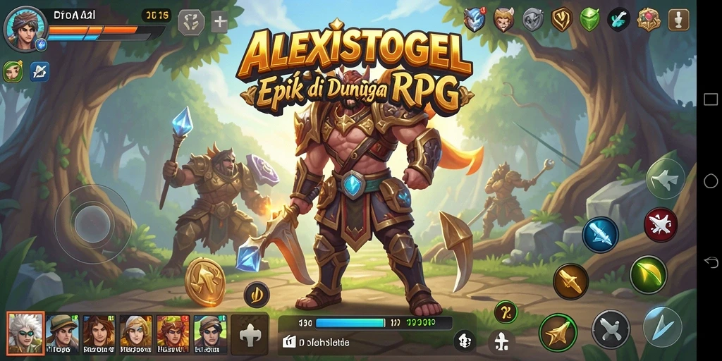 Screenshot gameplay ALEXISTOGEL menampilkan aksi pertempuran mendebarkan dalam dunia RPG.