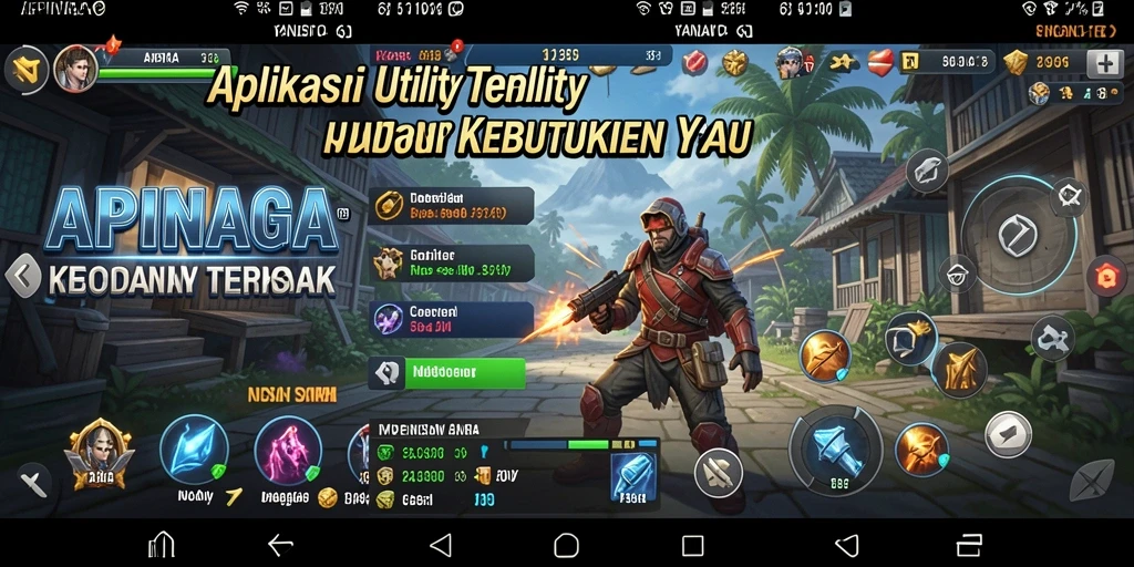 Tampilan antarmuka utama APINAGA yang ramah pengguna.