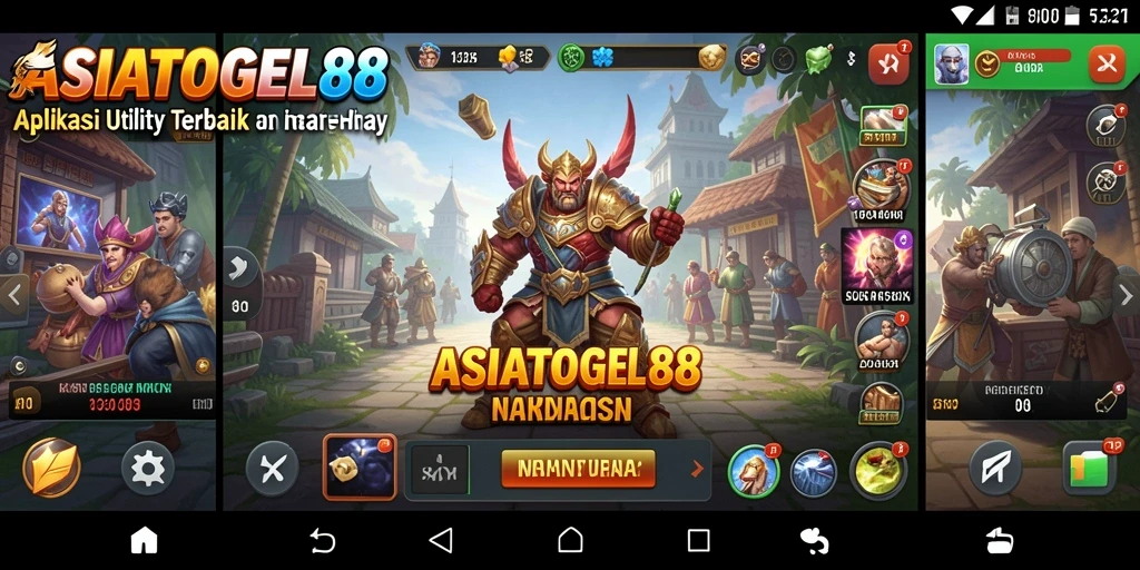 Tampilan antarmuka utama ASIATOGEL88 yang modern dan user-friendly.