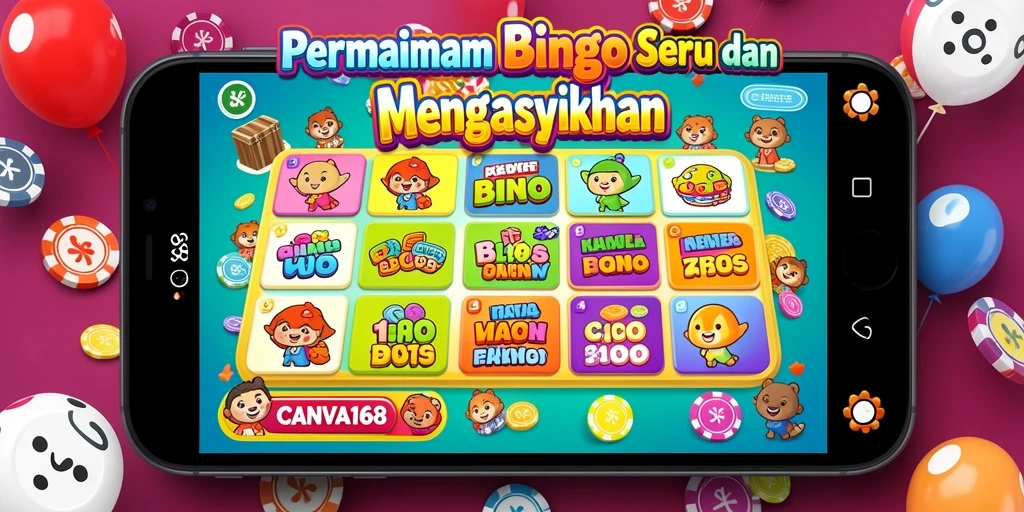 Tampilan gameplay seru permainan Bingo di CANVA168.