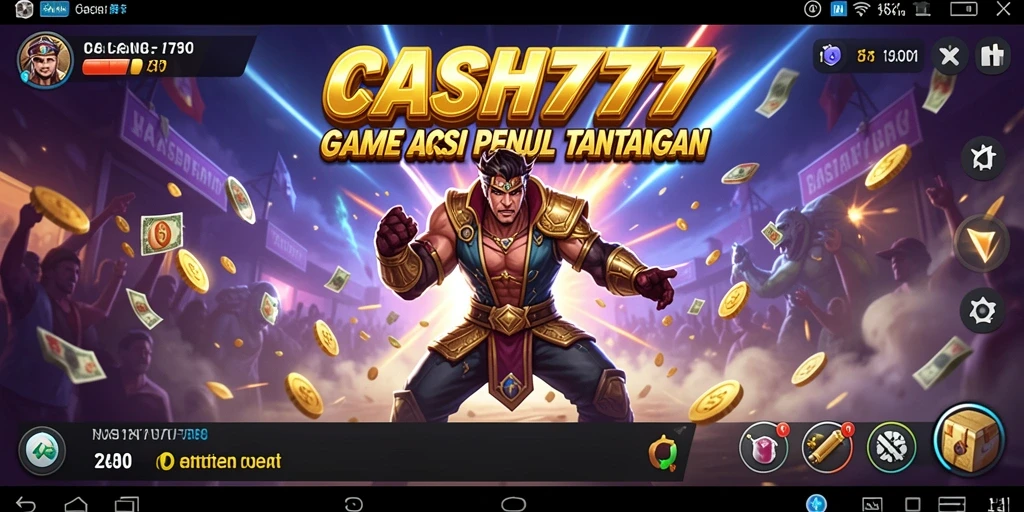 Screenshot gameplay yang menunjukkan aksi seru dari CASH777.