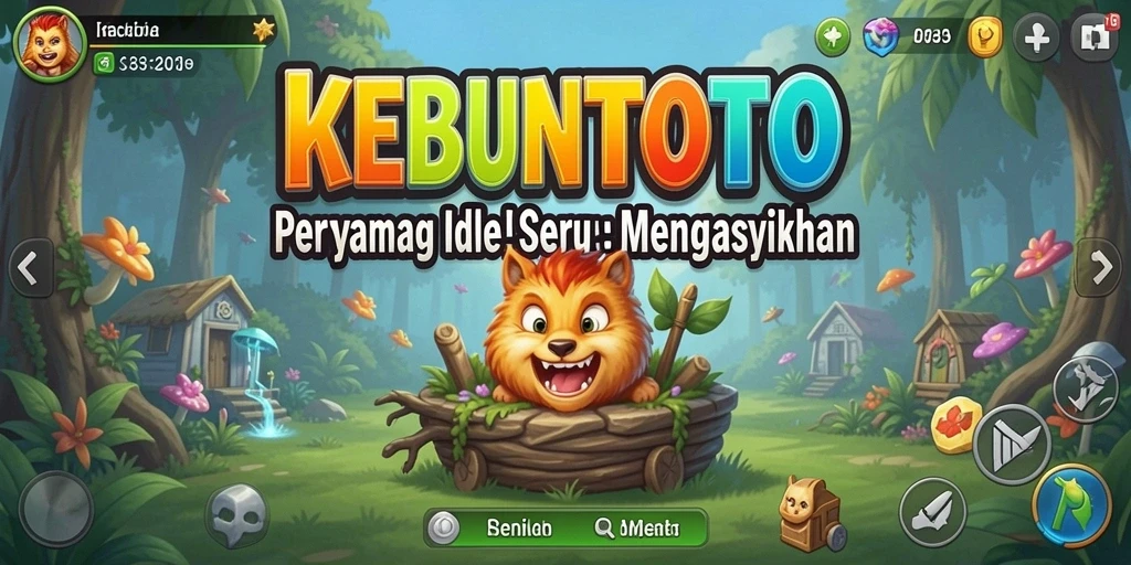 Screenshot gameplay <strong>KEBUNTOTO</strong> menunjukkan aksi seru dan mekanik Idle yang unik.
