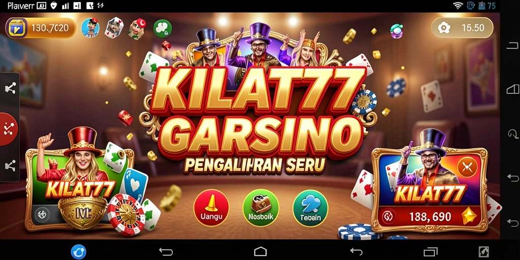 Screenshot gameplay Kasino KILAT77 yang menampilkan suasana permainan yang mendebarkan.