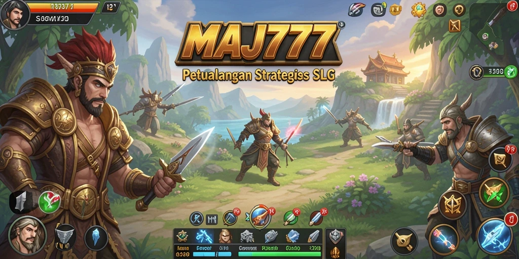 Screenshot gameplay MAJ777 menampilkan aksi mendebarkan dalam membangun kerajaan.