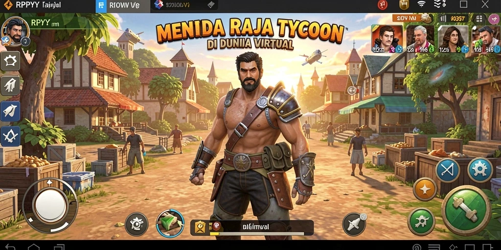 Screenshot utama RPYYY menampilkan interaksi seru dalam mengelola bisnis Tycoon.