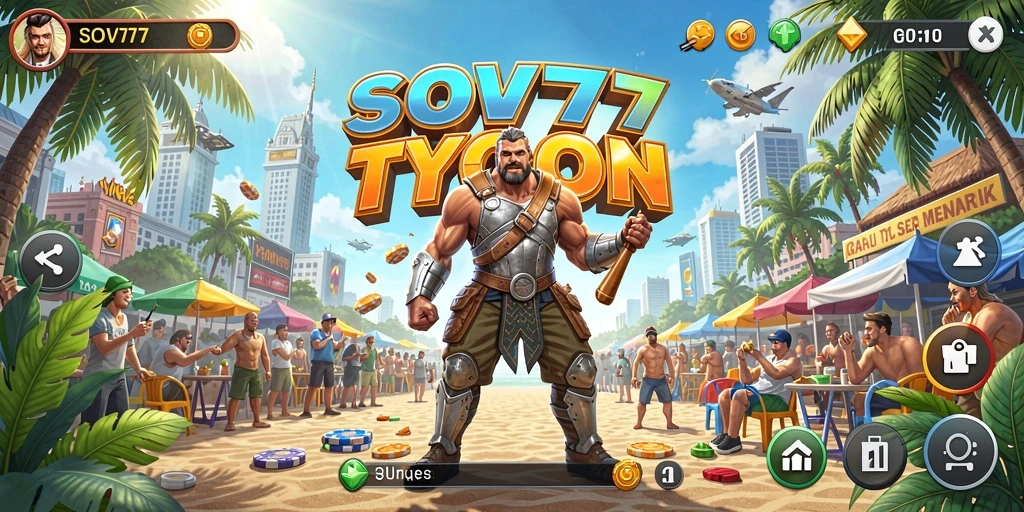 Tampilan menarik dari gameplay SOV777 yang penuh strategi Tycoon.