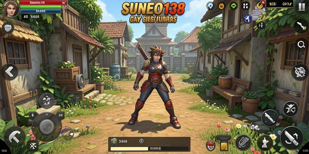 Screenshot utama SUNEO138 menampilkan gameplay simulasi yang menawan.